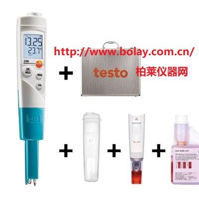 德国德图testo 206-pH1 pH酸碱度 温度测量仪套装 - 适用于液体图2