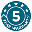 5 year warranty HVAC devices