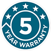 5 year warranty HVAC devices